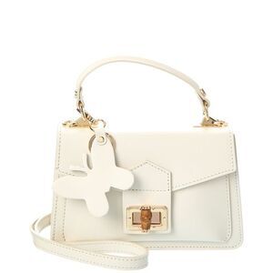 Persaman New York Adrienne Leather Satchel, Brown